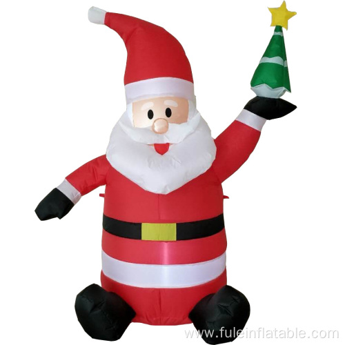 Holiday inflatable Santa for Christmas decoration